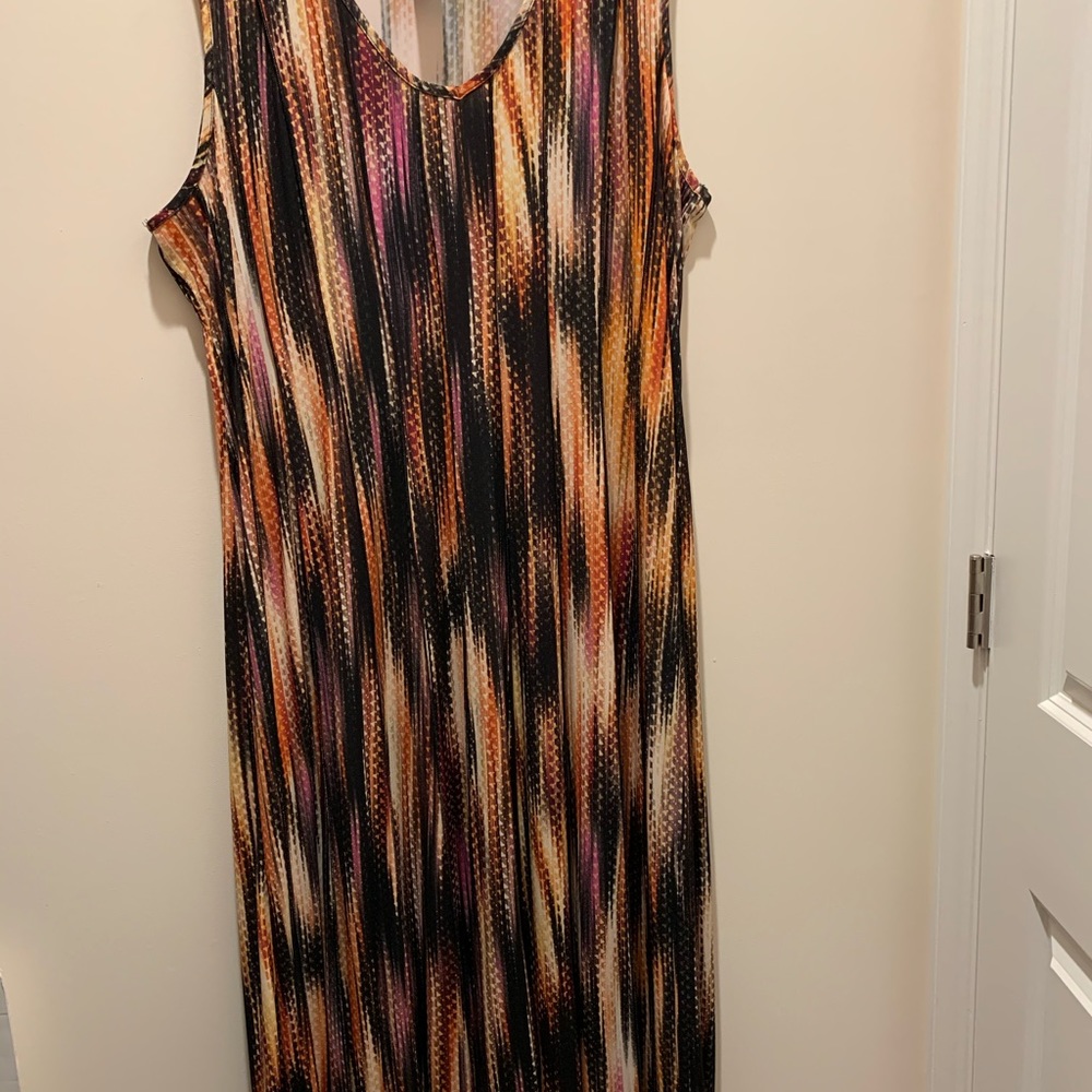 Ashley Stewart Seamed Maxi Dress